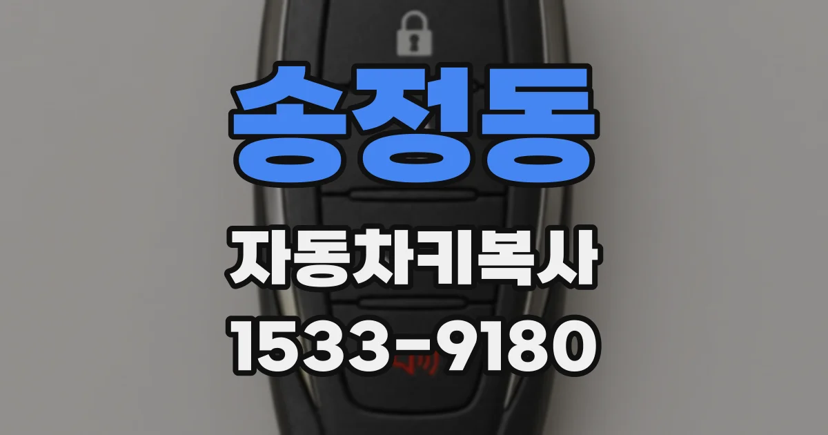 송정동 자동차키복사