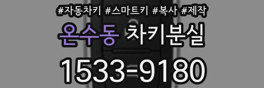 온수동 차키분실