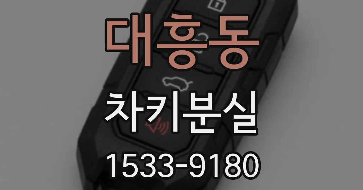 대흥동 차키분실