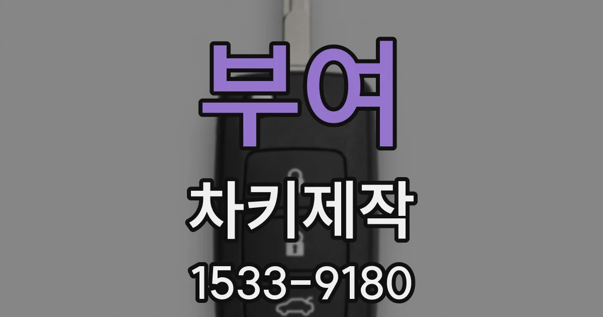 부여 차키제작