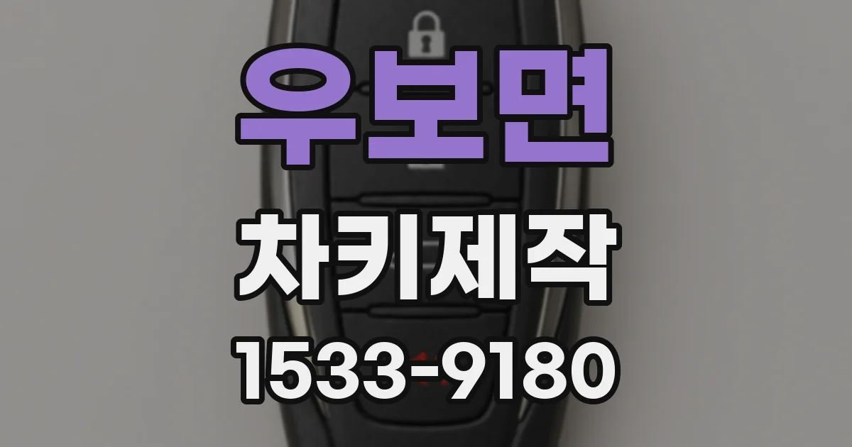 우보면 차키제작