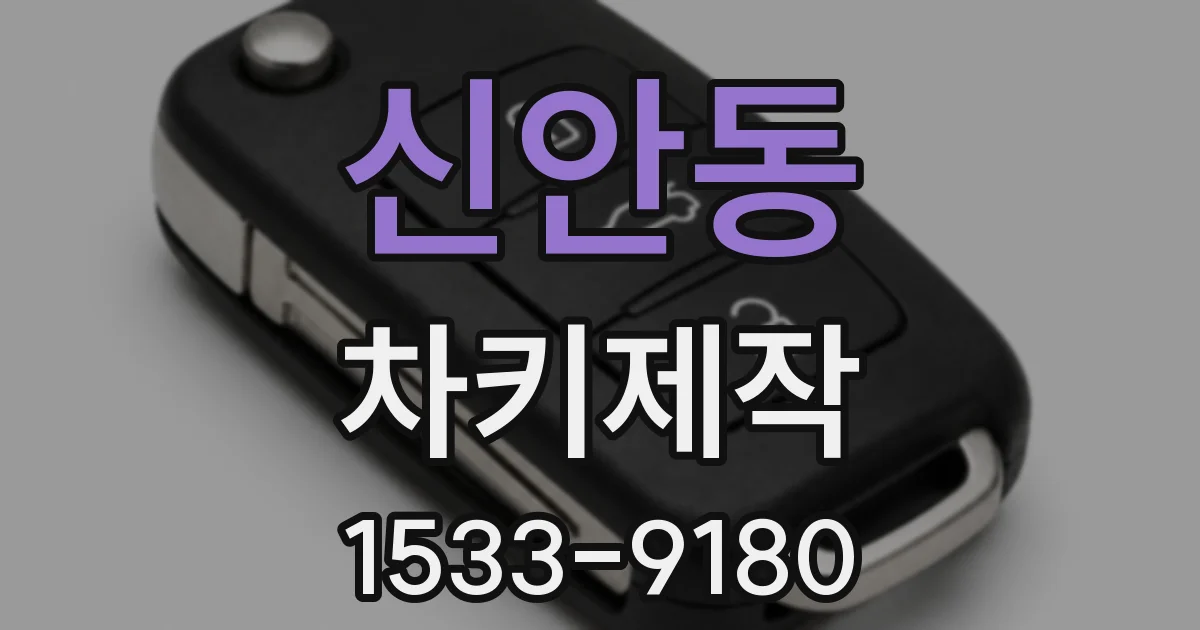 신안동 차키제작