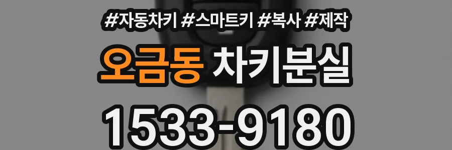 오금동 차키분실