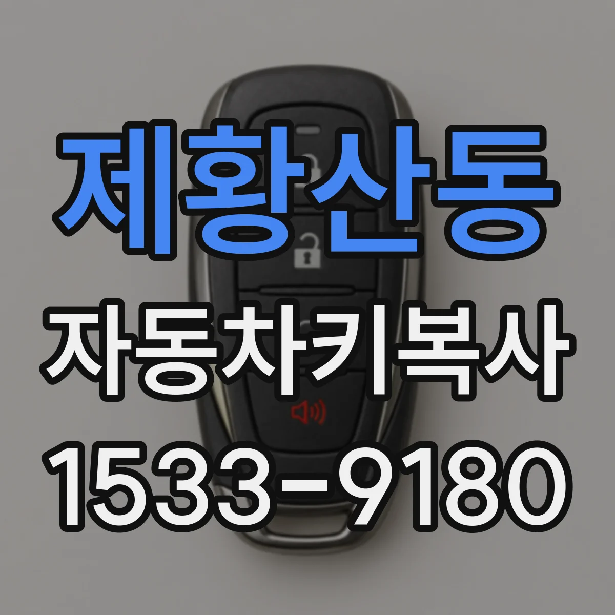 제황산동 자동차키복사