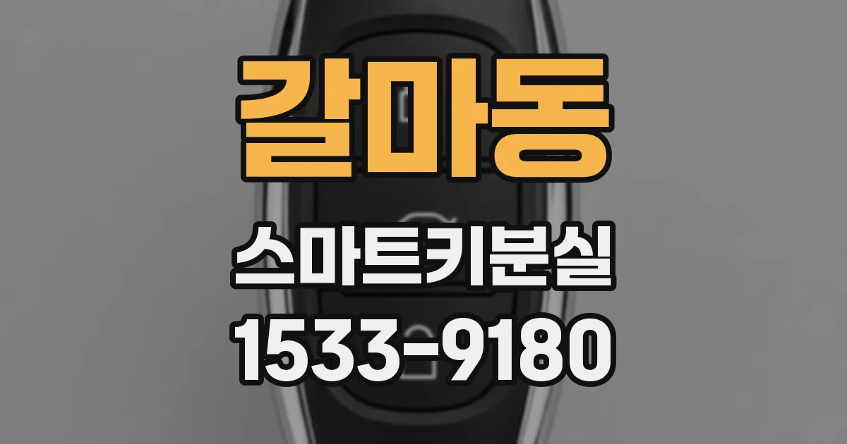 갈마동 스마트키분실