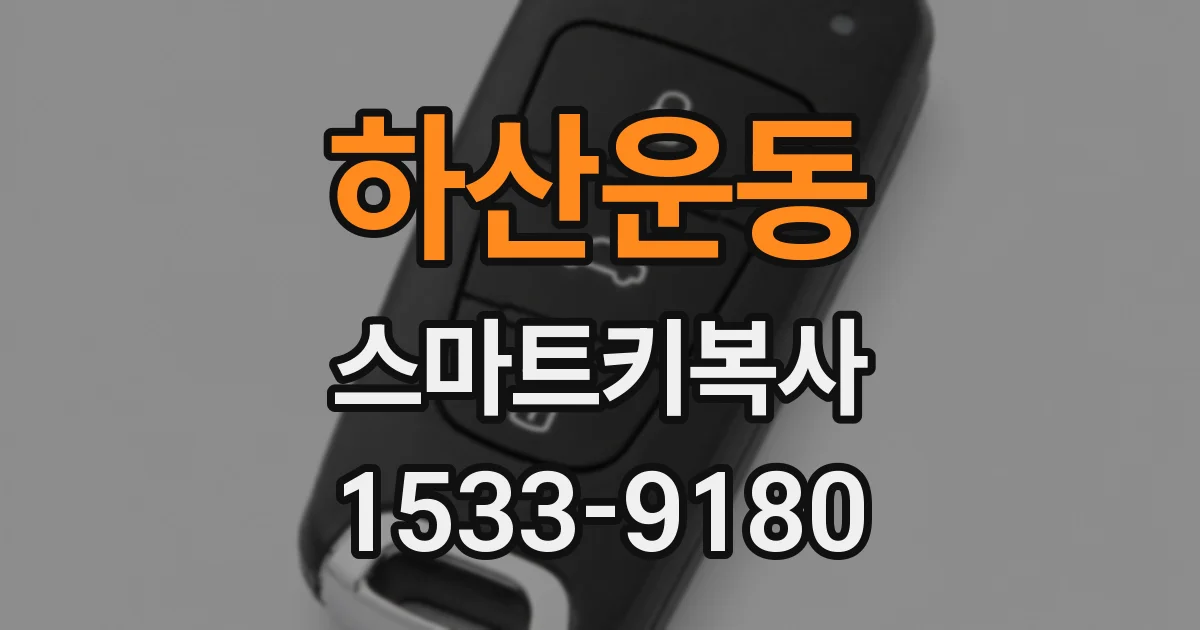 하산운동 스마트키복사