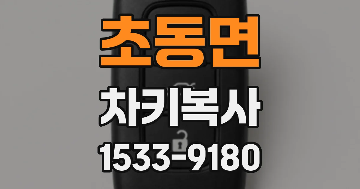 초동면 차키복사