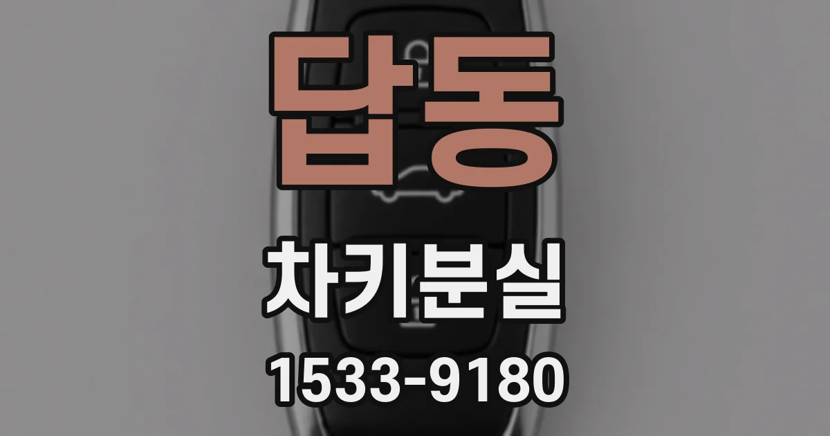 답동 차키분실