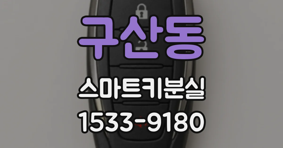 구산동 스마트키분실