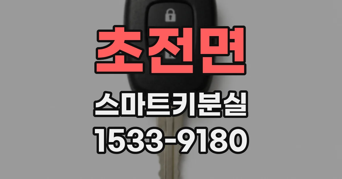 초전면 스마트키분실