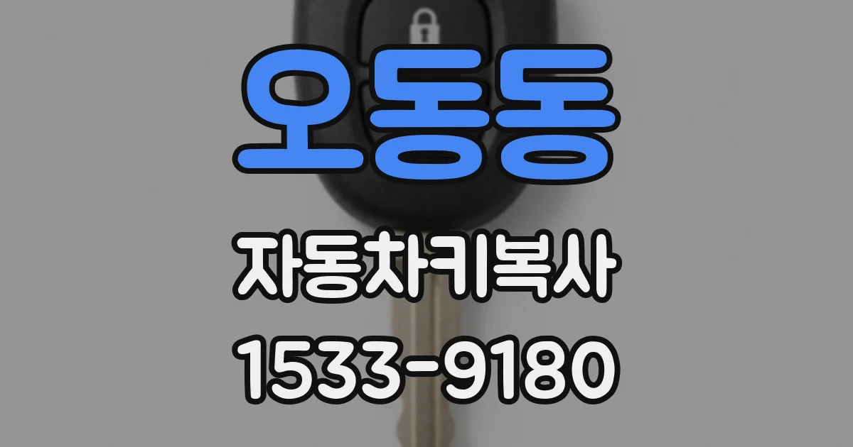 오동동 자동차키복사