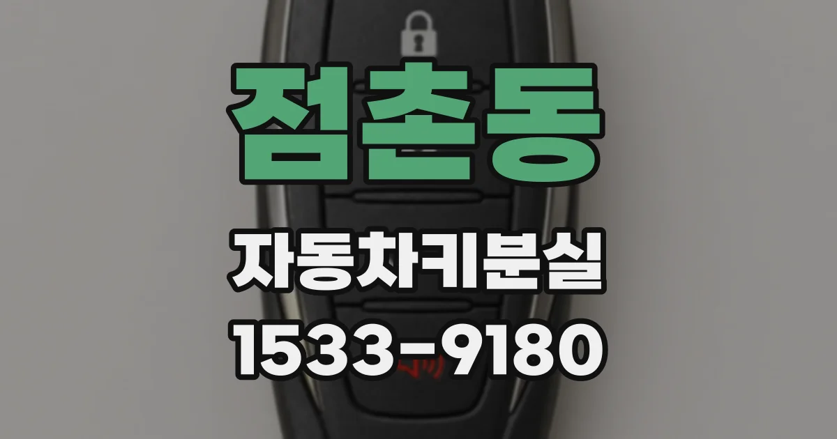 점촌동 자동차키분실