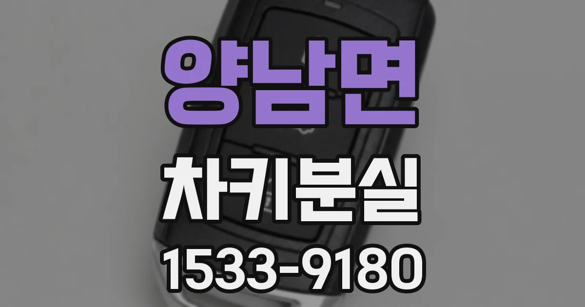 양남면 차키분실