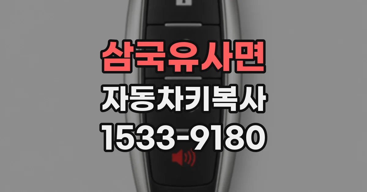 삼국유사면 자동차키복사
