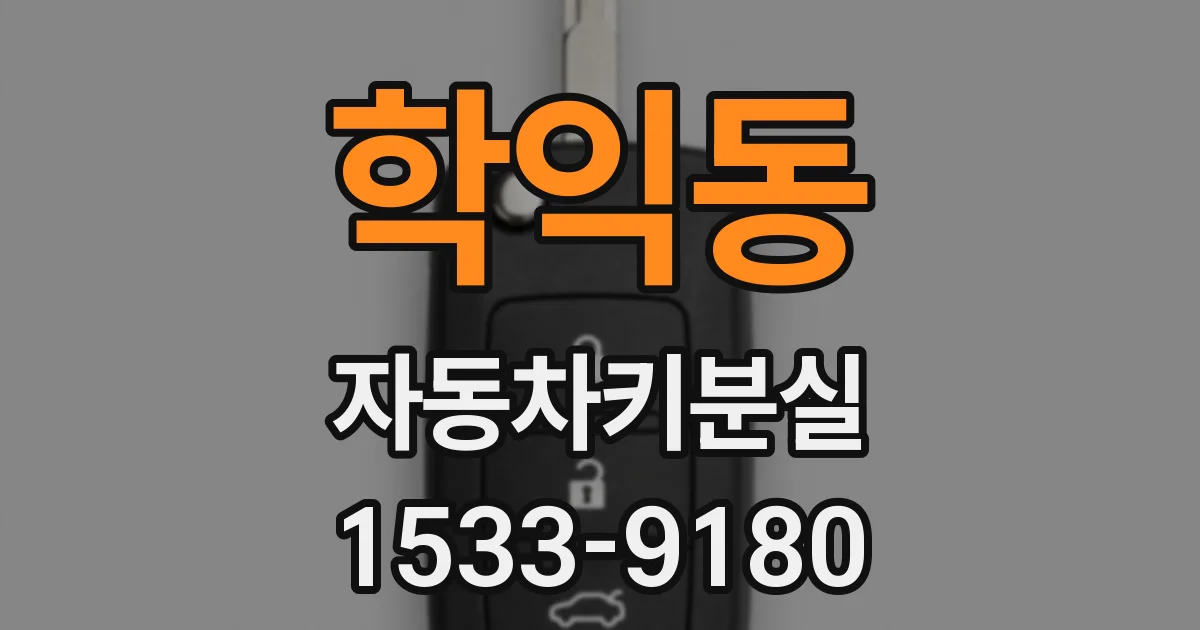 학익동 자동차키분실