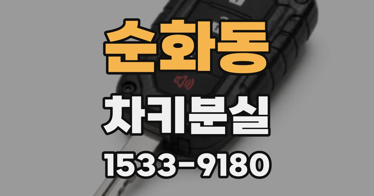 순화동 차키분실