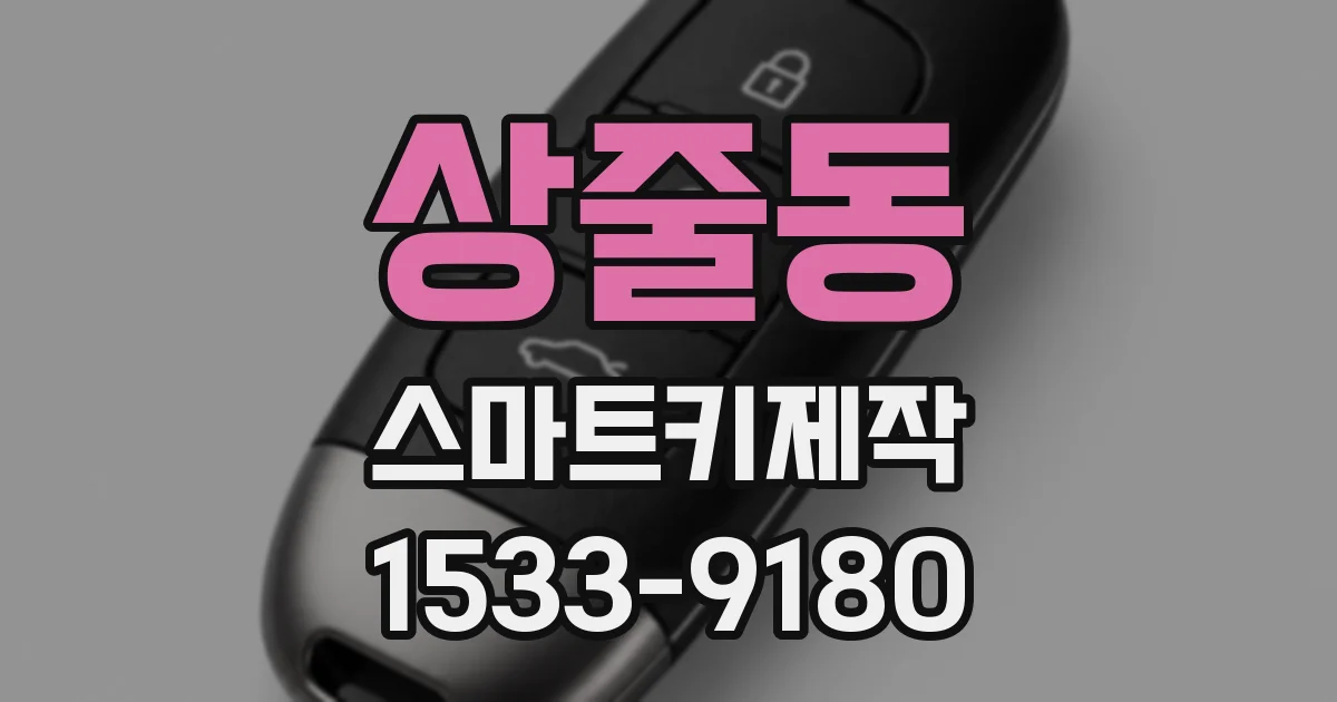 상줄동 스마트키제작