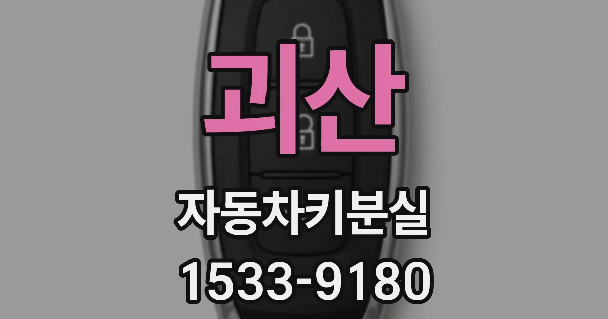 괴산 자동차키분실