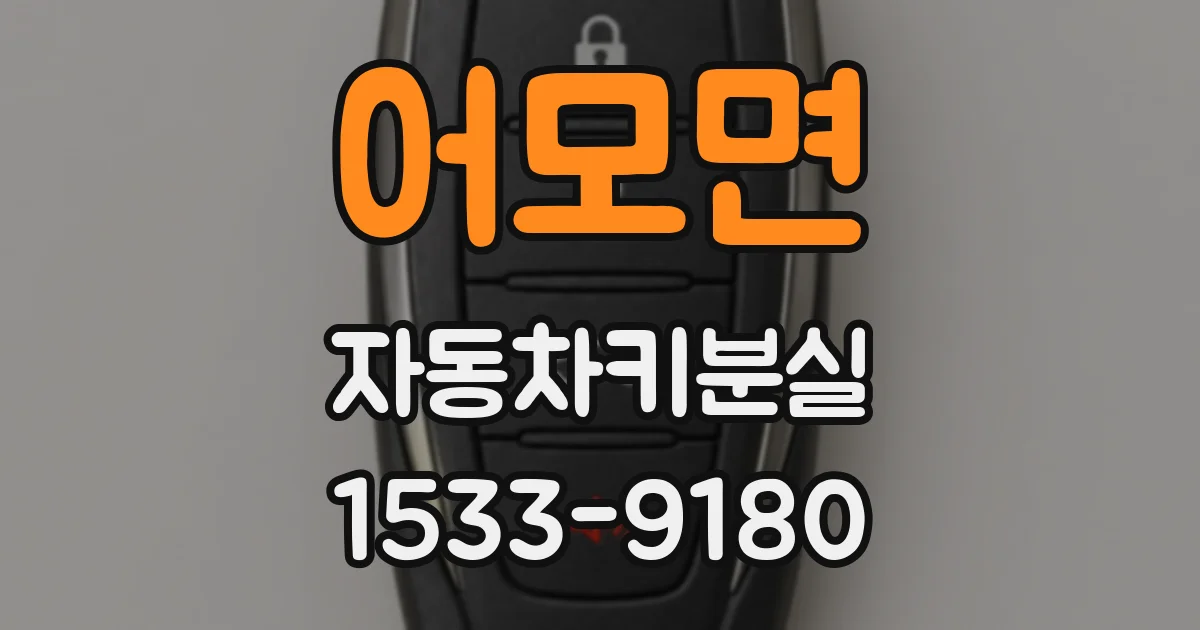 어모면 자동차키분실