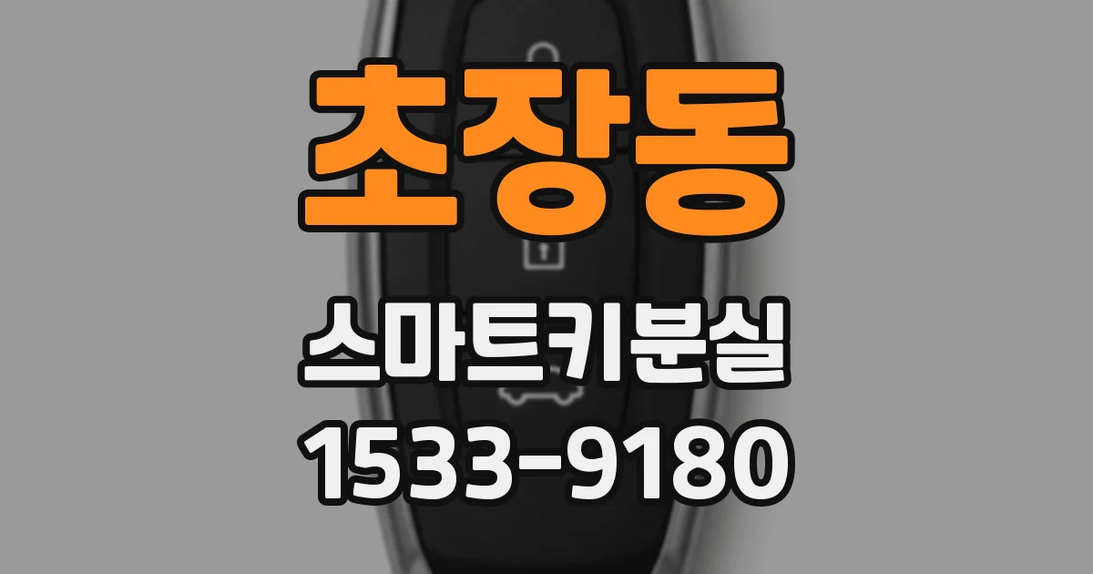 초장동 스마트키분실