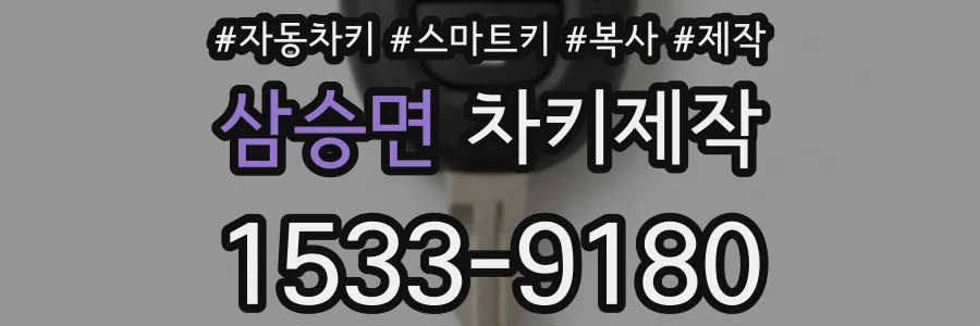 삼승면 차키제작