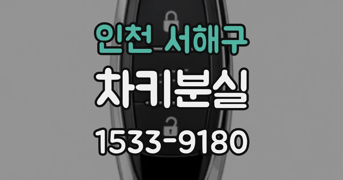 인천 서해구 차키분실