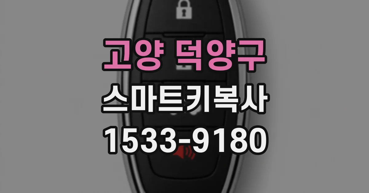 고양 덕양구 스마트키복사