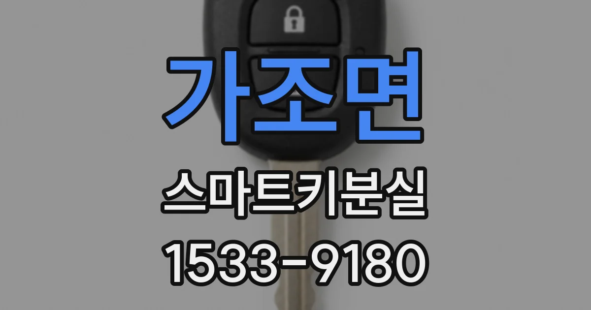 가조면 스마트키분실