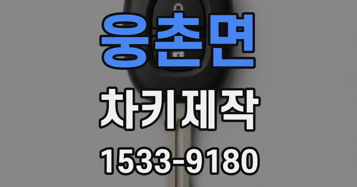 웅촌면 차키제작