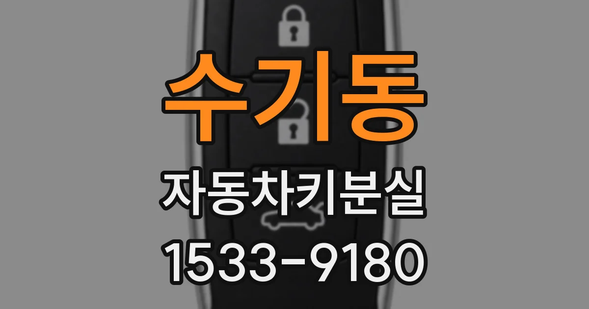 수기동 자동차키분실