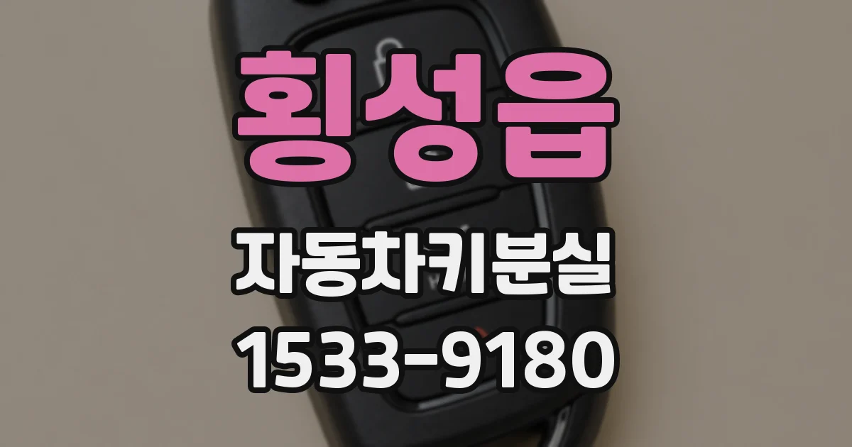 횡성읍 자동차키분실