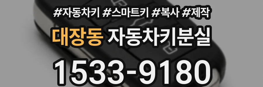 대장동 자동차키분실