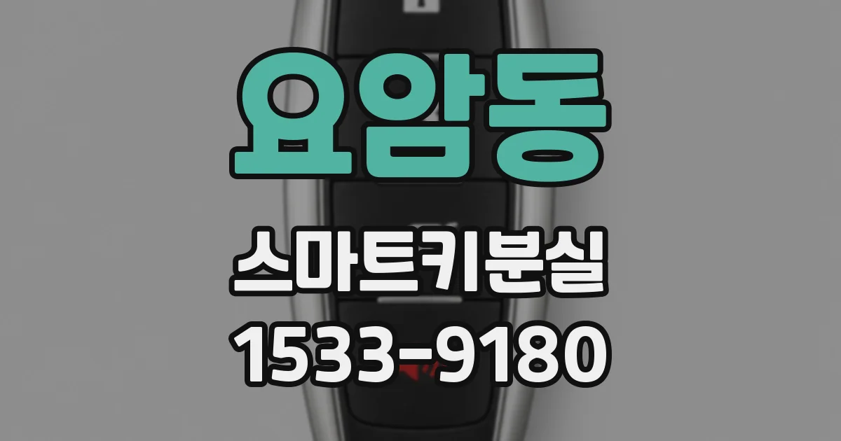 요암동 스마트키분실