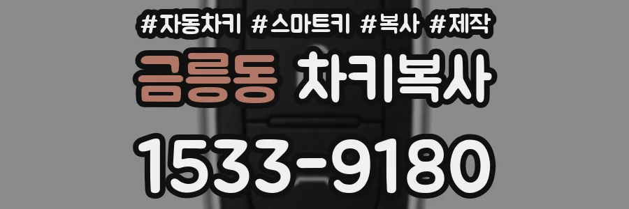 금릉동 차키복사