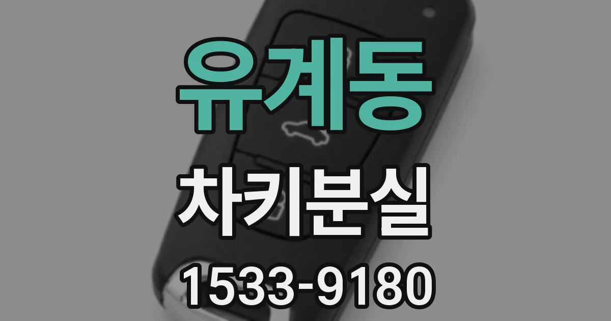 유계동 차키분실