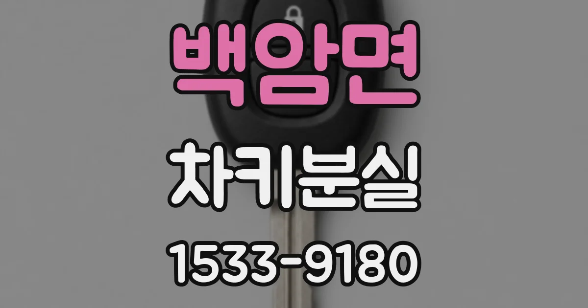 백암면 차키분실