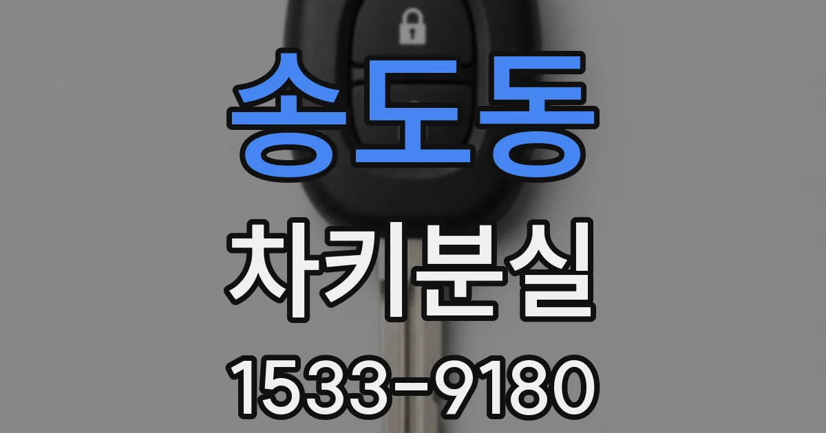 송도동 차키분실