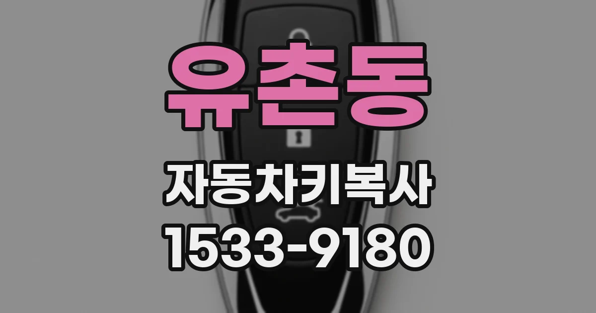 유촌동 자동차키복사