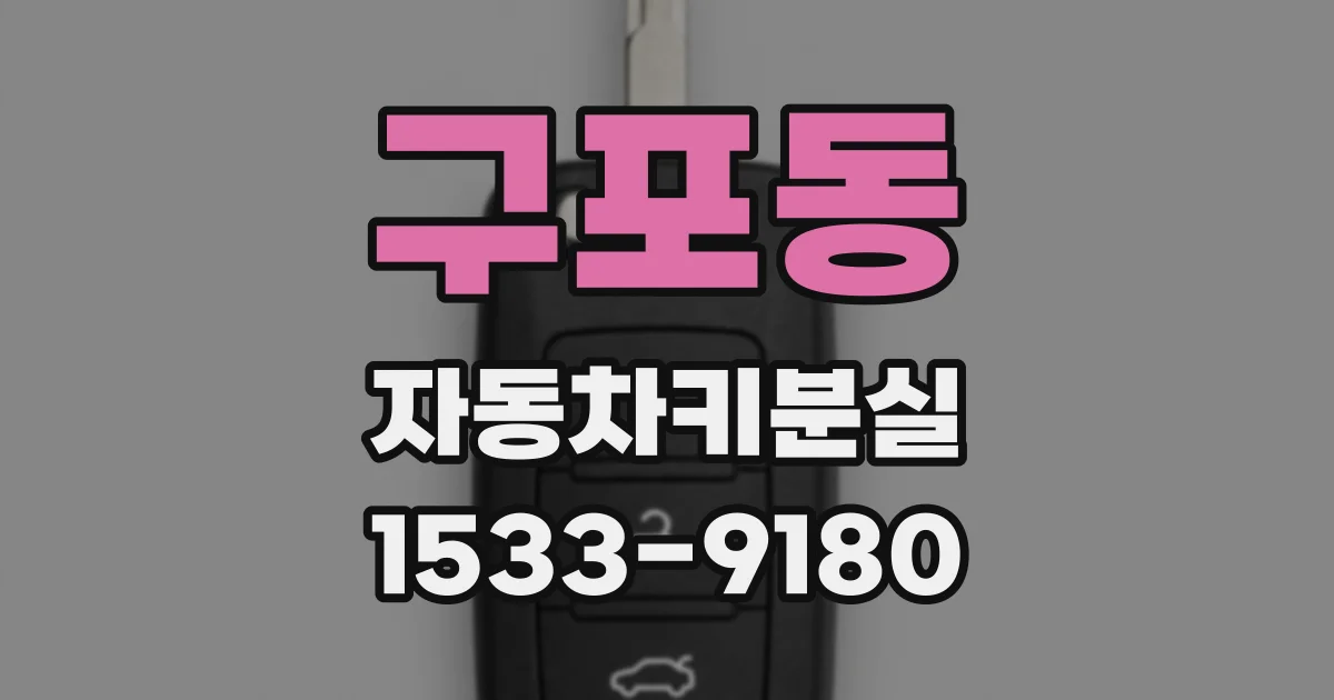 구포동 자동차키분실