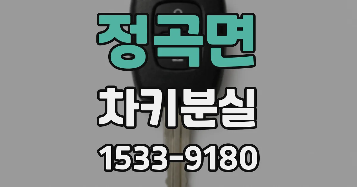 정곡면 차키분실