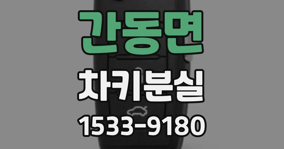 간동면 차키분실