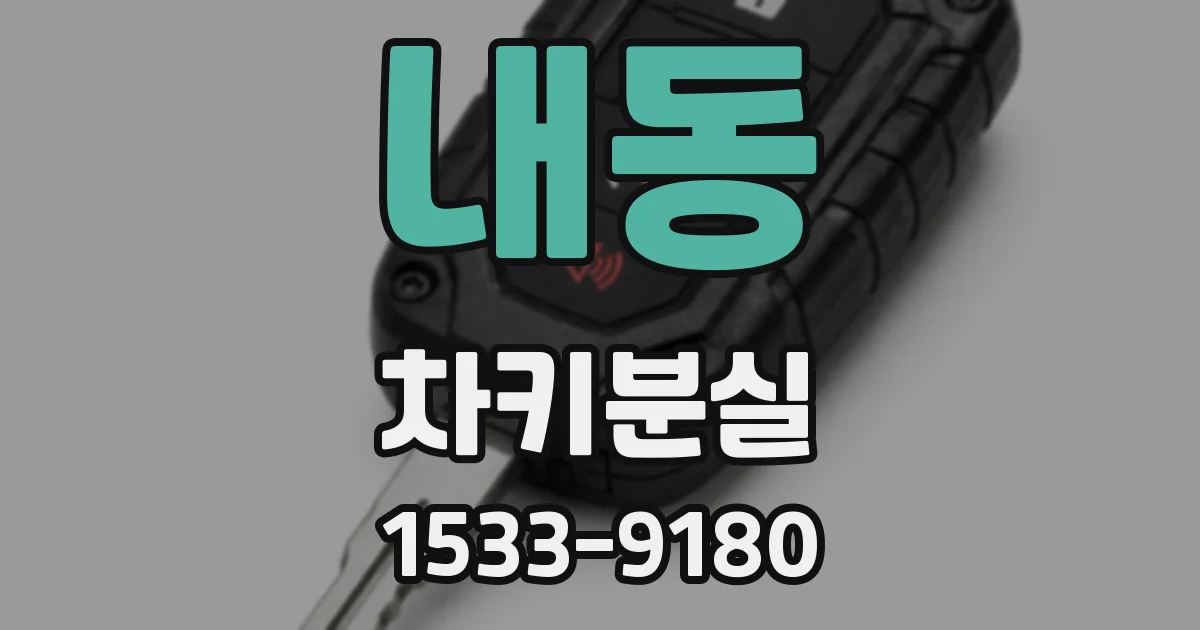 내동 차키분실