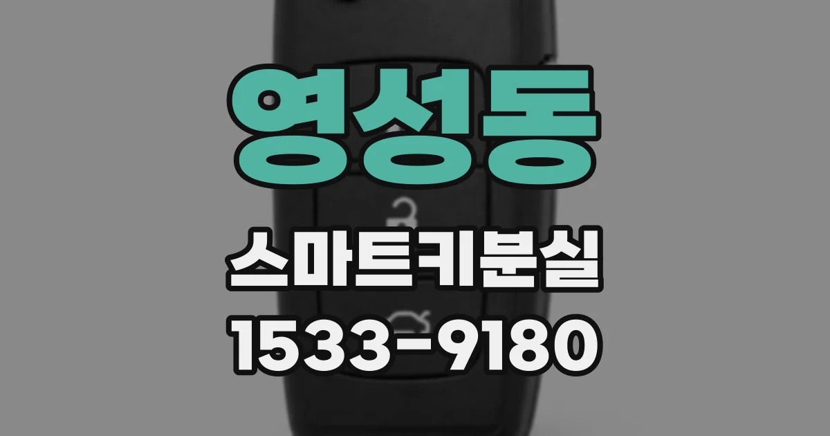 영성동 스마트키분실