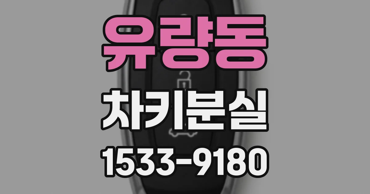유량동 차키분실