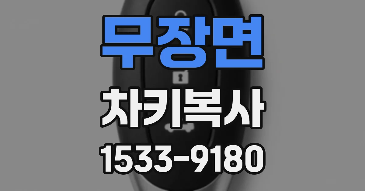 무장면 차키복사