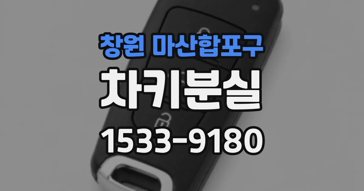 창원 마산합포구 차키분실