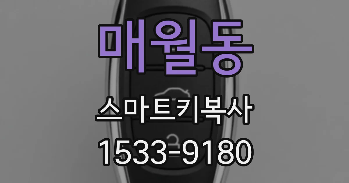 매월동 스마트키복사