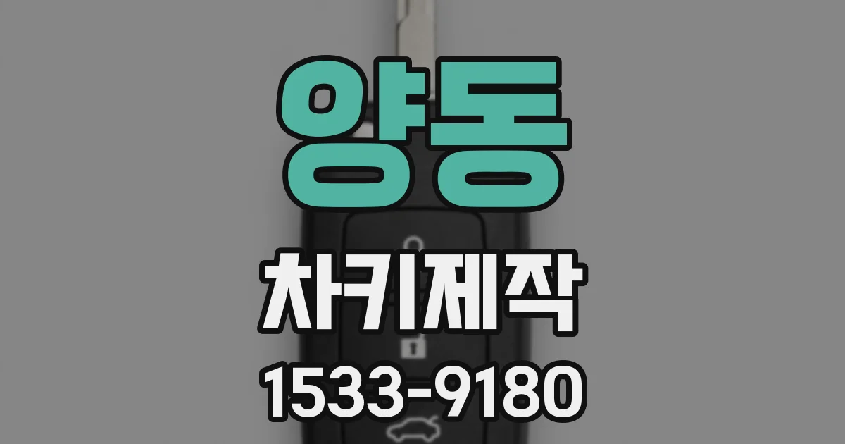 양동 차키제작