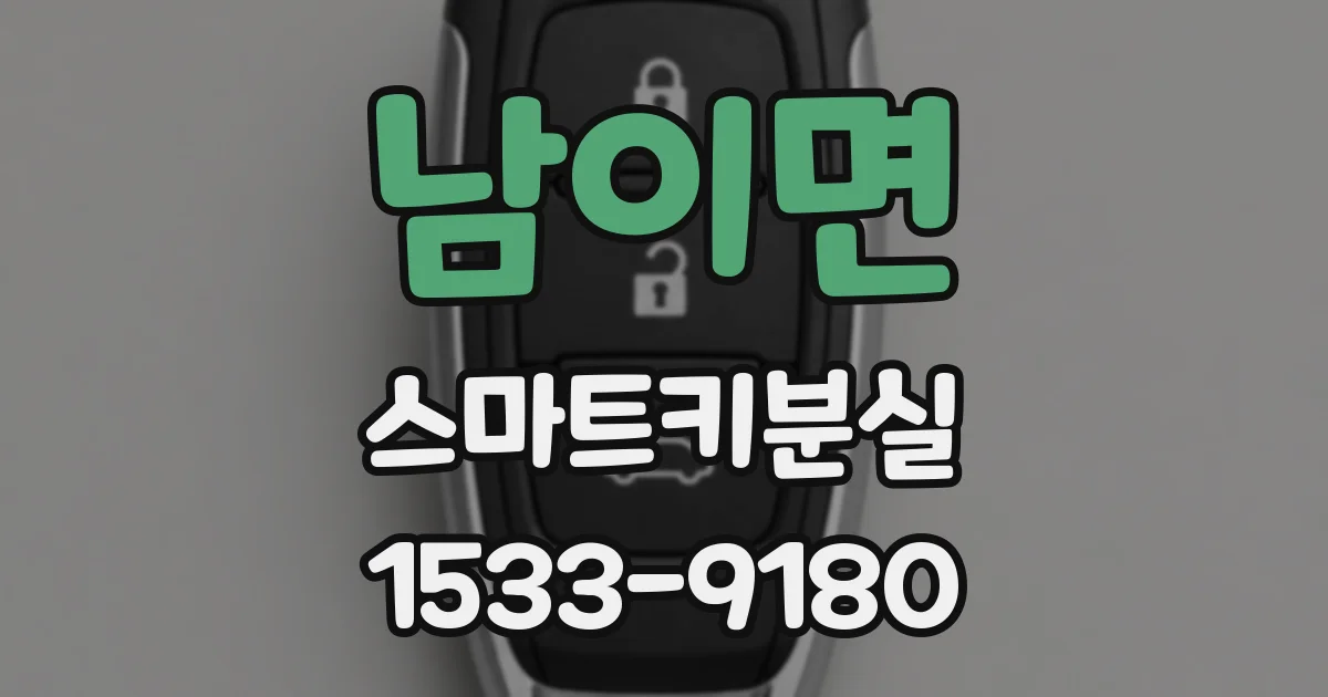 남이면 스마트키분실