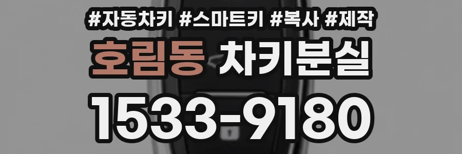 호림동 차키분실
